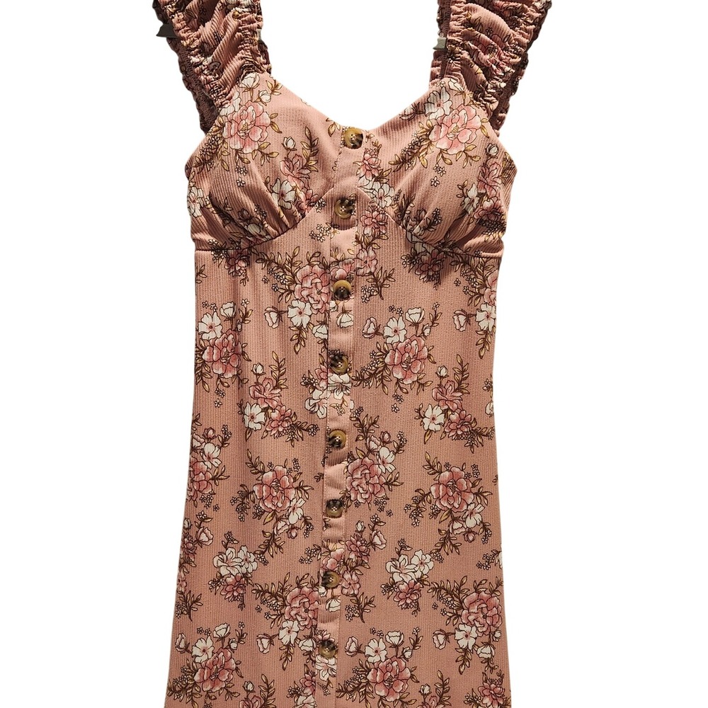 No Boundaries Romantic Ballet Cottagecore Pink Floral MiniDress